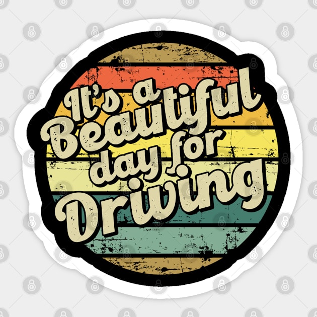 Driving gift for drivers. Perfect present for mother dad friend him or her Sticker by SerenityByAlex